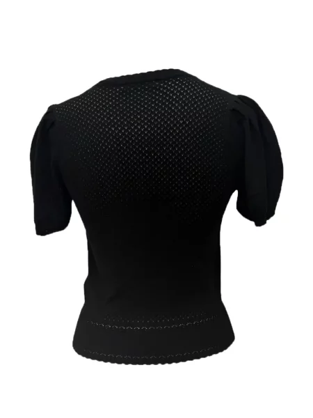 Scurt cardigan Dôen tricotate negru