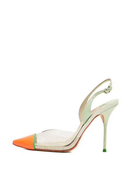 Pantofi cu toc Sophia Webster slingback verde