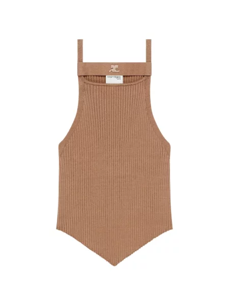 Top Courreges tricotate asimetric
