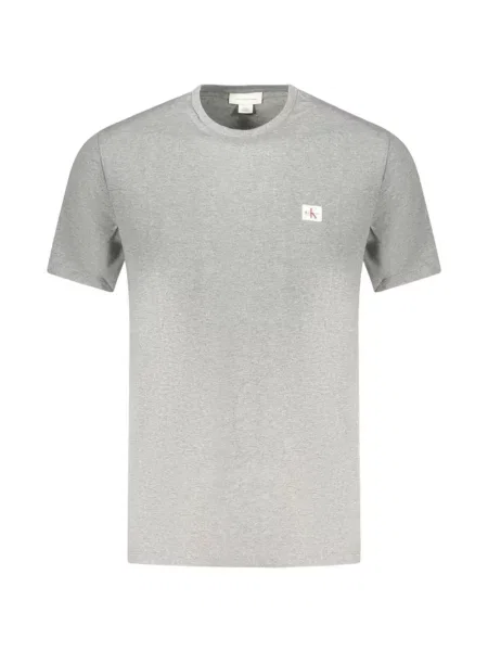 Tricou Calvin Klein clasic cu autograf gri