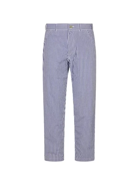 Pantaloni Comme Des Garçons cu dungi albastru