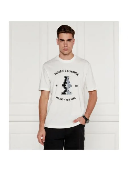 Armani Exchange Tricou alb