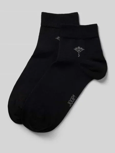 Skarpety z wyhaftowanym logo Joop! Collection czarne
