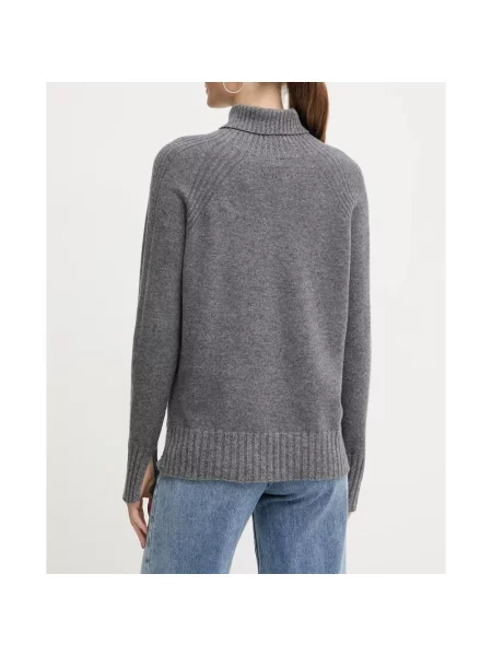 Sweter Twinset z kaszmiru szary