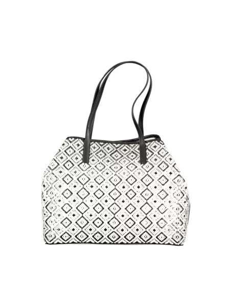 Lniana wielobarwność torebka Guess czarna