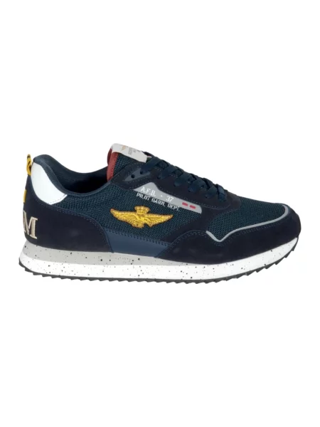 Sneakersy Aeronautica Militare niebieskie