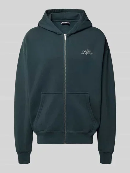 Bluza rozpinana z mieszanka bawełny z wyhaftowane logo model Harstad' Pegador