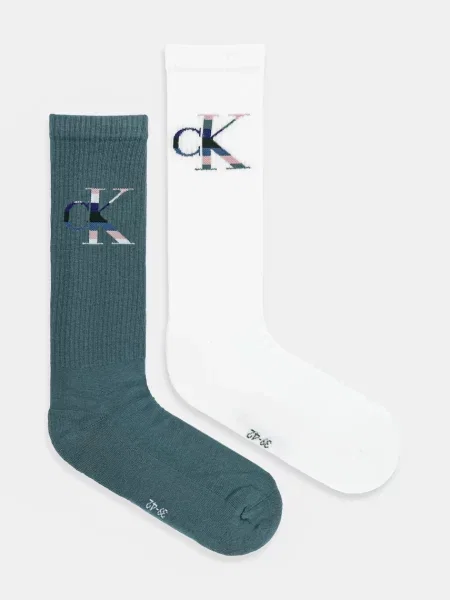 Чорапи Calvin Klein Jeans 2 чифта черно