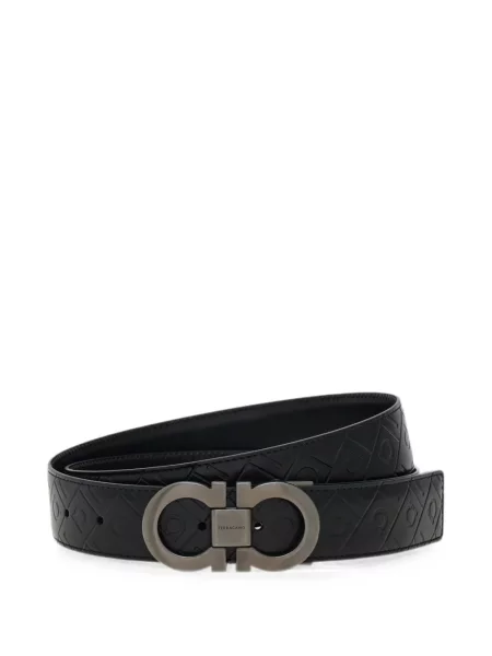 Cu centură reversibil curea Ferragamo negru