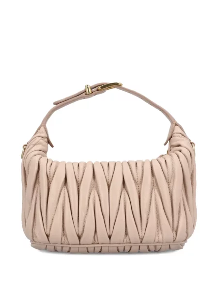 Geanta de piele Miu Miu din piele roz