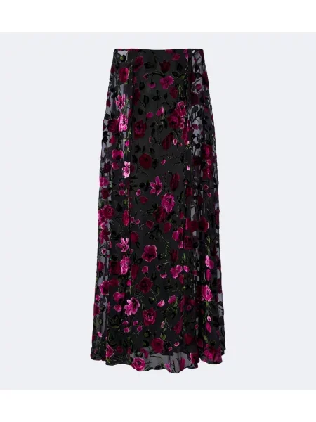 Rochie Rodarte de catifea cu model floral