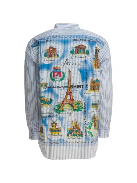 Cămașă Comme Des Garçons Shirt cu imagine albastru