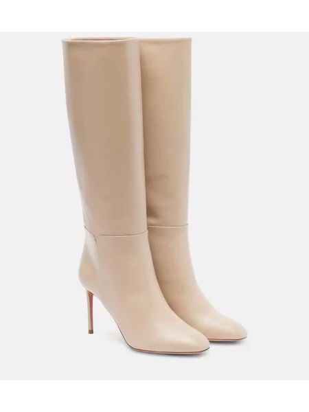 Cizme Aquazzura din piele bej