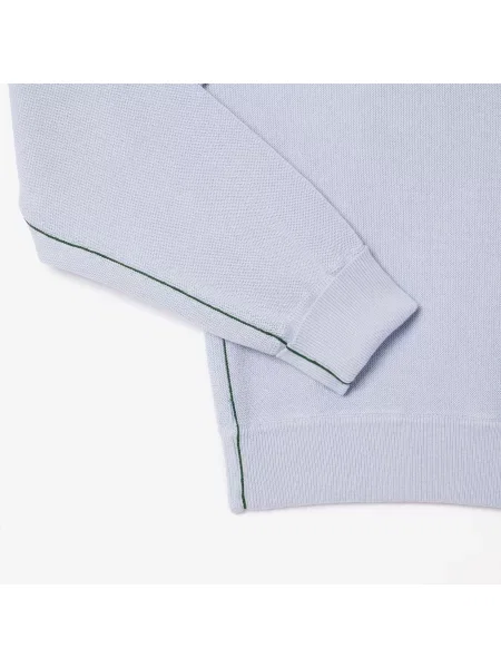 Lacoste Kardigan Z Bawełny Z Dekoltem V niebieski