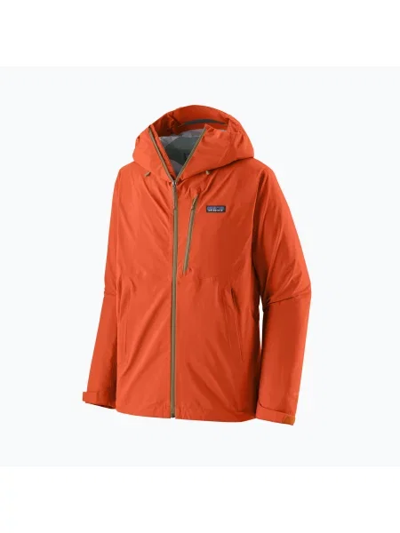 Férfi esőkabát Patagonia Granite Crest Rain coal orange. Méret: M narancsszínű