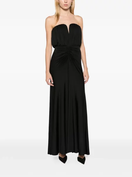 Rochie maxi Self-portrait din jerseu negru