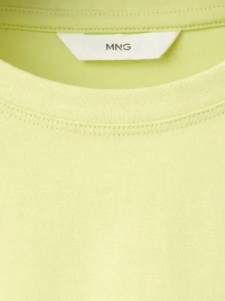 Wzorzysty t-shirt zieleń lima Dzieci lata MANGO KIDS