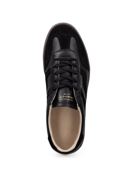 Sneakerși Gant din piele de căprioară negru
