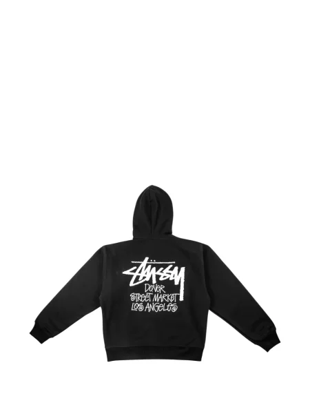 Hanorac cu glugă Stüssy streetstyle negru