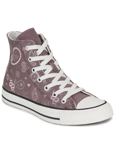 Členkové topánky Converse fialová
