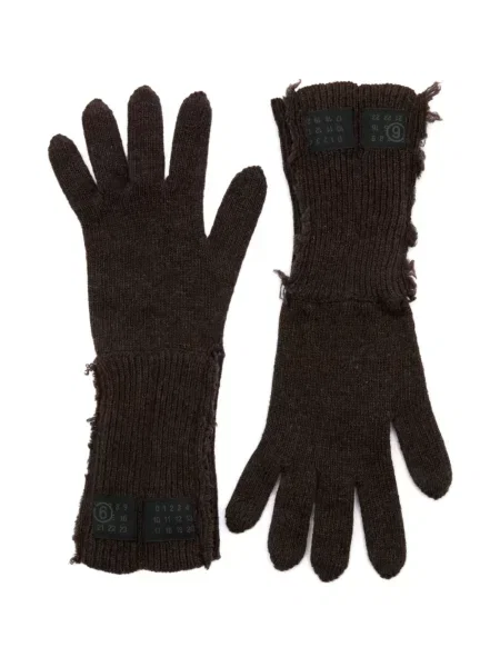 Mănuși Mm6 Maison Margiela tricotate maro
