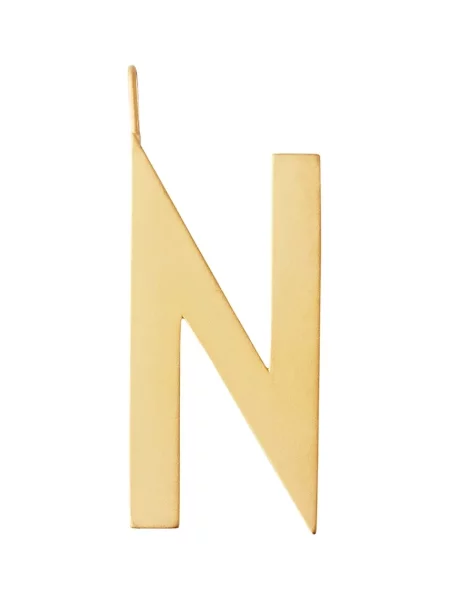 Позлатена сребърна висулка Design Letters