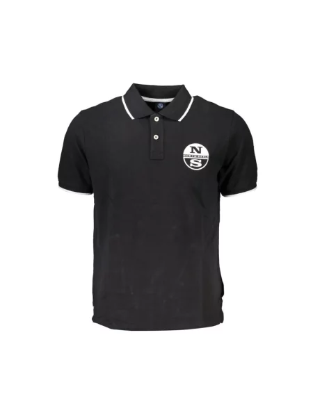 Koszulka polo North Sails z krótkim rękawem czarna