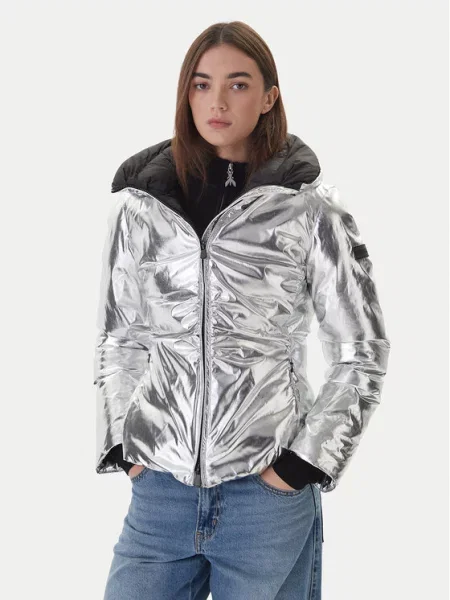 Zimní bunda PINKO stříbrná