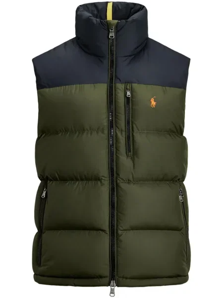 Slip de baie Polo Ralph Lauren cu broderie din piele de căprioară în carouri albastru