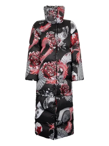 Palton Roberto Cavalli cu imagine negru