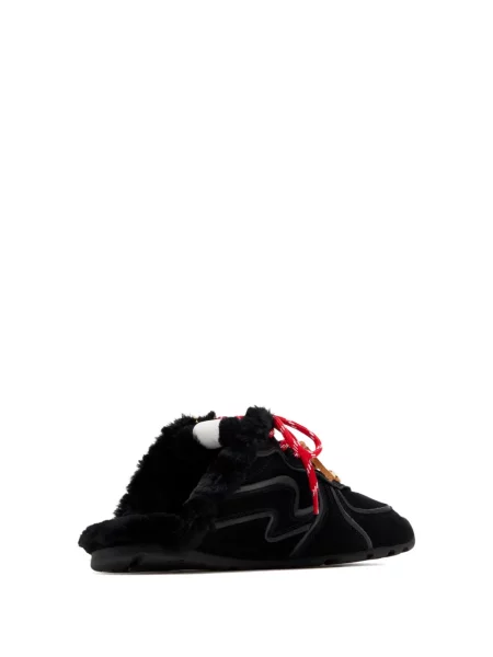 Sneakerși Naked Wolfe cu șireturi din dantelă negru