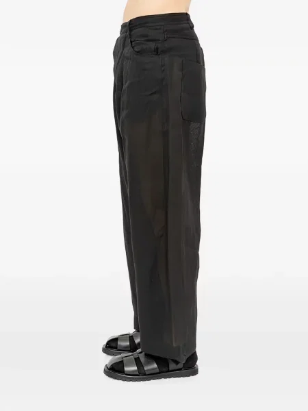 Pantaloni Jan Jan Van Essche din țesătură twill negru