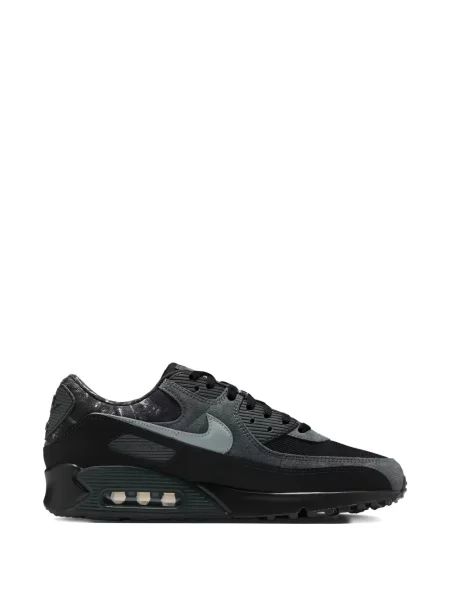 Baschet sneakerși Nike Air Max 90 din satin negru