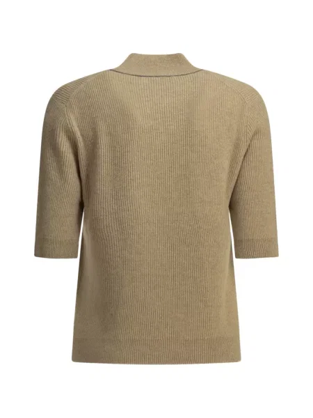 Scurt pulover Brunello Cucinelli maro