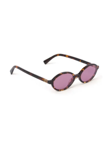 Okulary przeciwsłoneczne Miu Miu Eyewear brązowe