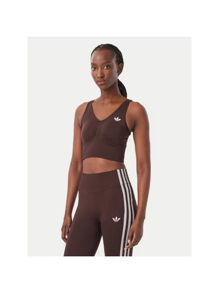 Adidas Sport melltartó Essentials Seamless Bralette barna