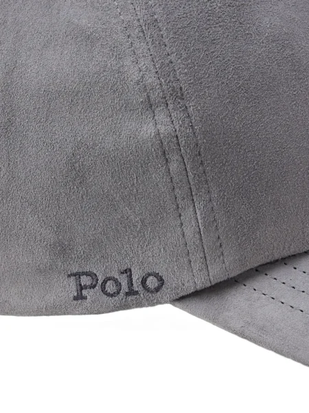 Krótka czapka z daszkiem Polo Ralph Lauren w jodełkę jednorzędowa niebieska