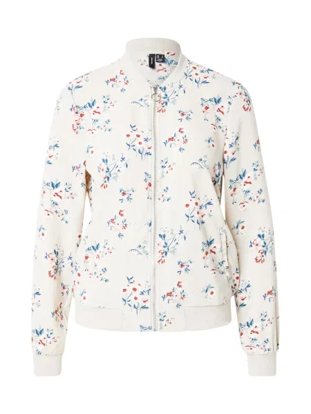 VERO MODA Geacă de primăvară-toamnă VMCOCO albastru / gri argintiu alb