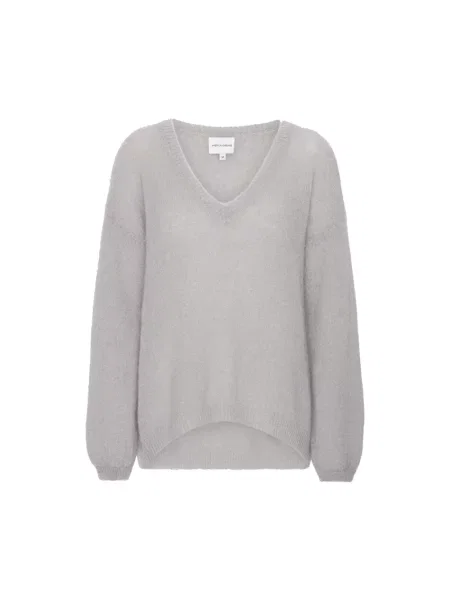 Sweter Americandreams wełniany szary