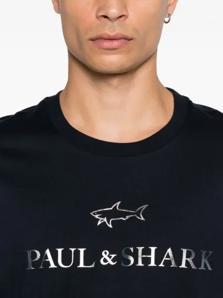 Tricou Paul & Shark cu imagine albastru