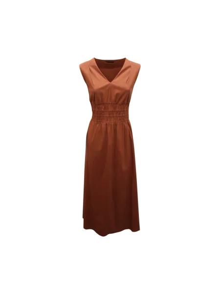 Sukienka D.exterior z dekoltem w serek brązowa