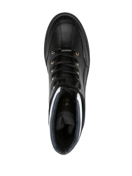Cizme scurte Tommy Hilfiger din piele negru