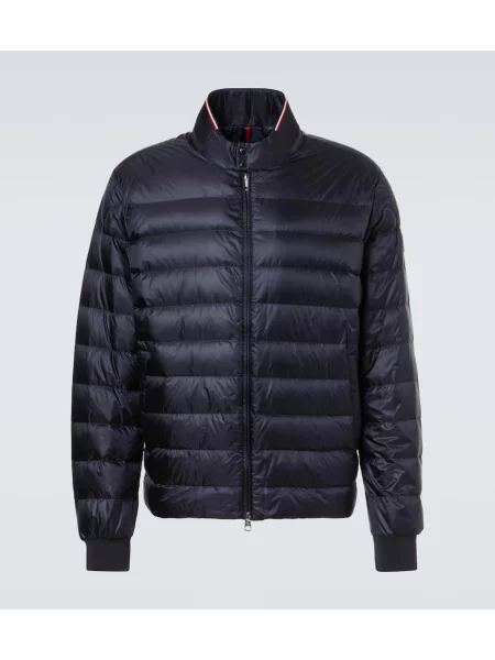 Geacă cu puf Moncler albastru