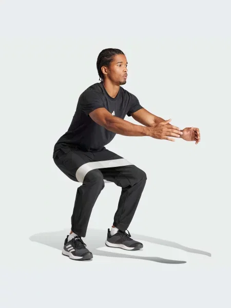Переработанный спортивные штаны Adidas черные