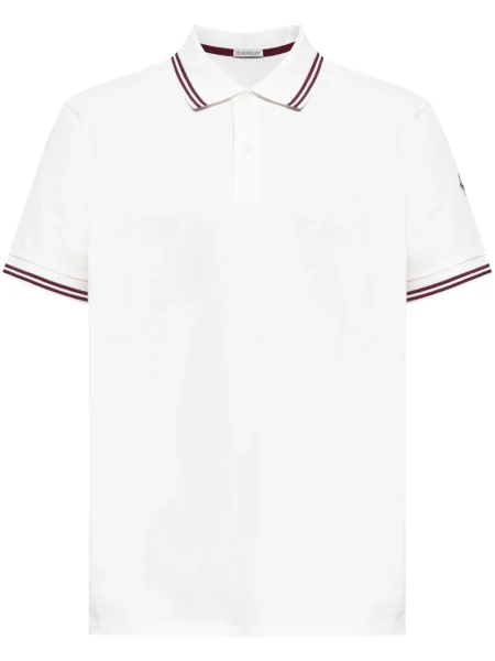 Polo Moncler alb