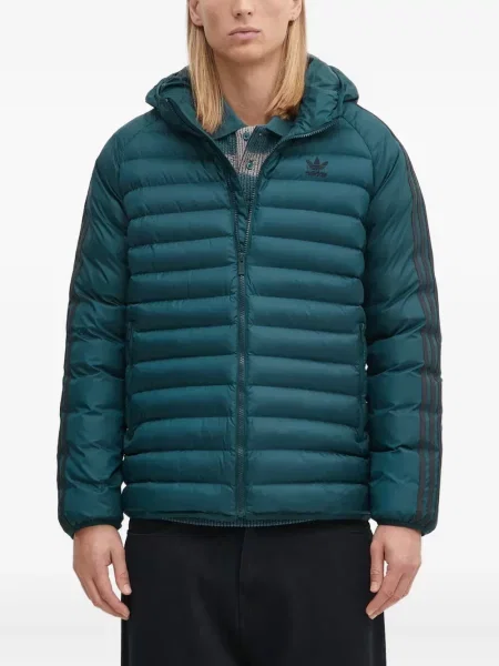 Prugaste bermuda kratke hlače Adidas s vezicama s čipkom smeđa