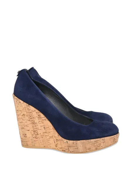 Pantofi cu toc Stuart Weitzman cu pană albastru