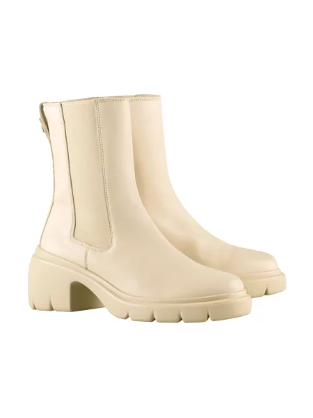 Lniane buty do kostki Högl beżowe