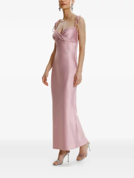 Rochie maxi Framboise de costum roz