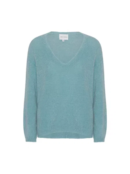 Sweter Americandreams wełniany niebieski